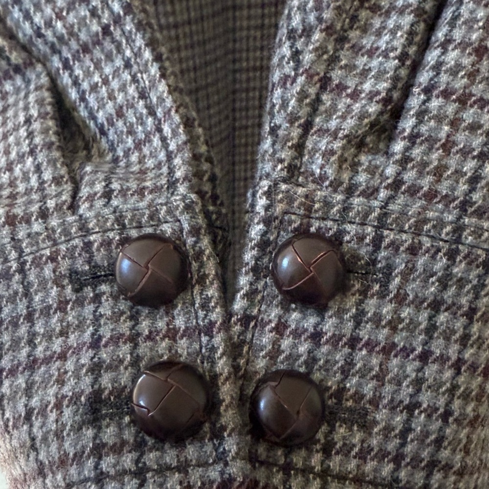 VERONICA BEARD Pyle Dickey Wool Double Breasted Blazer in Sage Multi Sz 0 - Picture 9 of 12